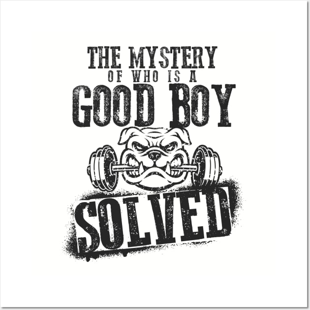 The Mystery of Who is a Good Boy Solved Wall Art by happiBod